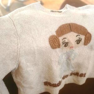 Zara x Star Wars Princess Leia ready to rule oversized sweater SMALL